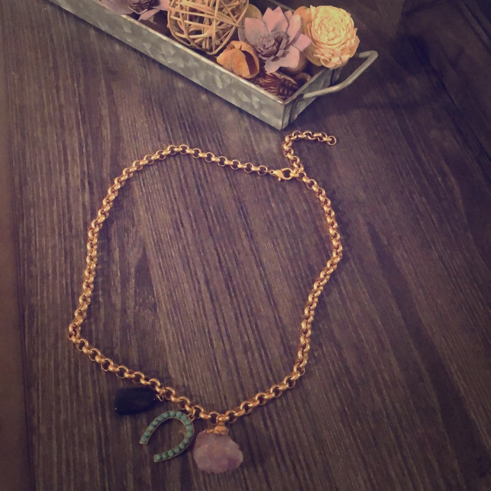 Gold ✨ 3 charm necklace